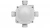 Puszka hermetyczna natynkowa 122x122x44,6mm IP67 4xPG27 szara 6455-27P